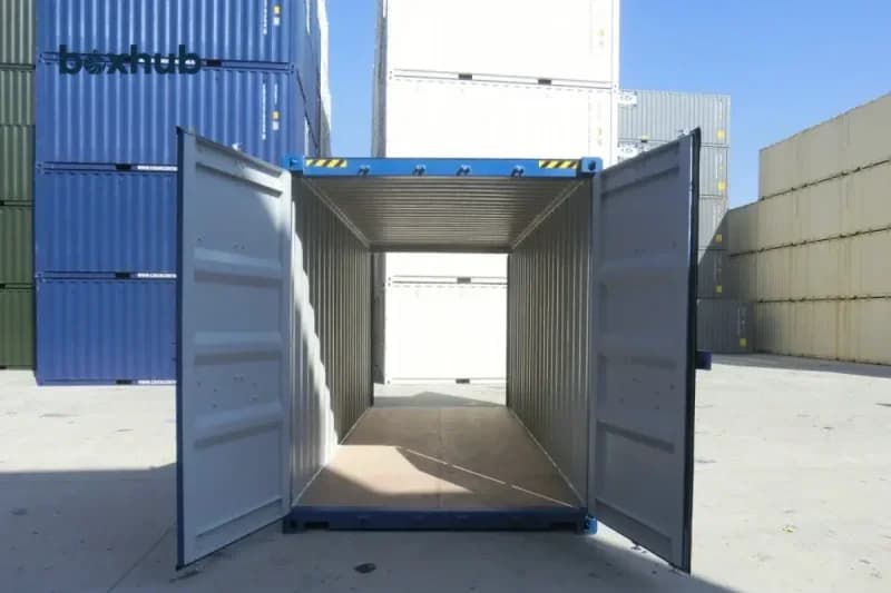 Double-door tunnel shipping container