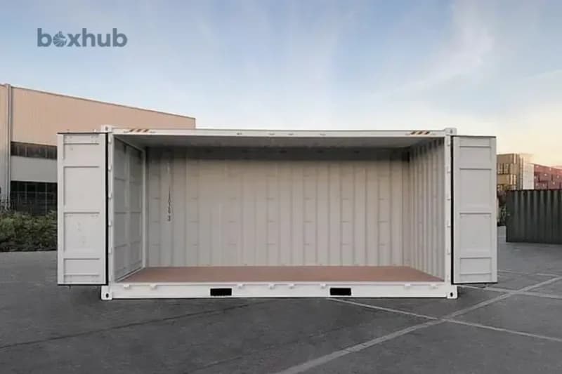 Open-side shipping container